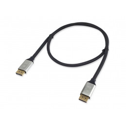 Equip 119261 DisplayPort-kaapeli 1 m Alumiini, Musta