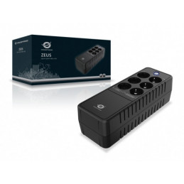 Conceptronic ZEUS05E UPS-virtalähde Valmiustila (ilman yhteyttä) 0,65 kVA 360 W 6 AC-pistorasia(a)