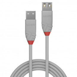 Lindy 36711 USB-kaapeli 0,5 m USB 2.0 USB A Harmaa