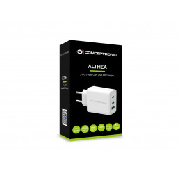 Conceptronic ALTHEA12W mobiililaitteen laturi Valkoinen Sisätila