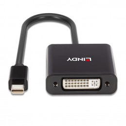 Lindy 41736 kaapelin sukupuolenvaihtaja Mini DisplayPort DVI-D Musta