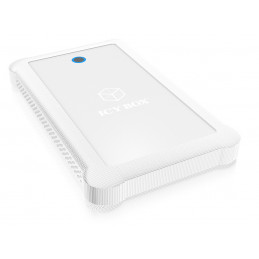 ICY BOX IB-233U3-Wh HDD- SSD-kotelo Valkoinen 2.5"