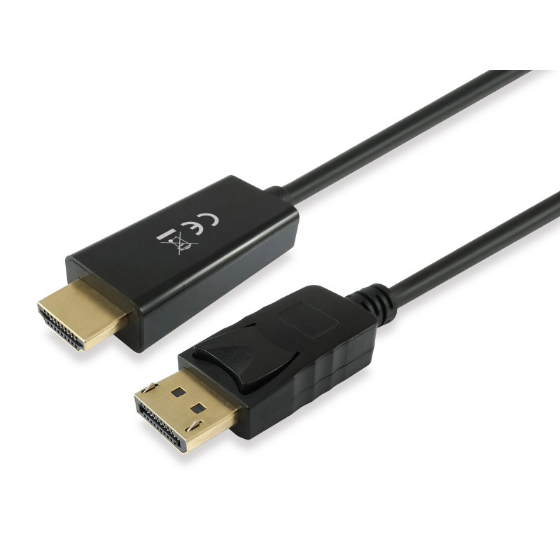 Equip 119390 videokaapeli-adapteri 2 m DisplayPort HDMI Musta