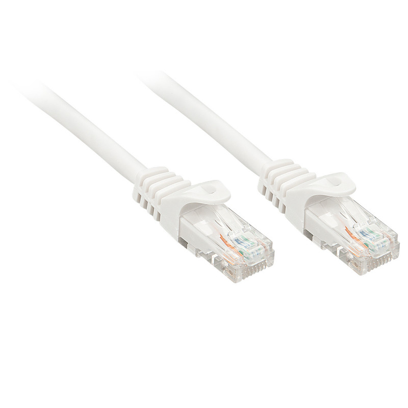 Lindy RJ-45 RJ-45 Cat6 3m verkkokaapeli Valkoinen U UTP (UTP)