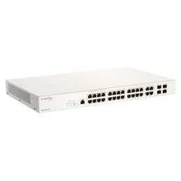 D-Link DBS-2000-28P verkkokytkin Hallittu L2 Gigabit Ethernet (10 100 1000) Power over Ethernet -tuki Harmaa