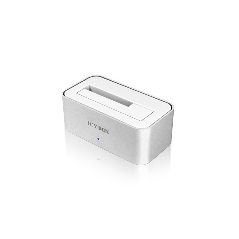 ICY BOX IB-111StU3-Wh USB 3.2 Gen 1 (3.1 Gen 1) Type-A Hopea, Valkoinen