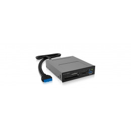 ICY BOX IB-872-i3 kortinlukija USB Sisäinen Musta