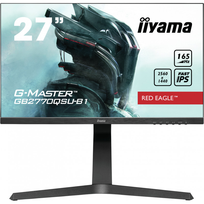 iiyama GB2770QSU-B1 tietokoneen litteä näyttö 68,6 cm (27") 2560 x 1440 pikseliä Wide Quad HD+ LED Musta