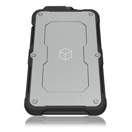 ICY BOX IB-287-C31 HDD- SSD-kotelo Musta, Hopea 2.5"