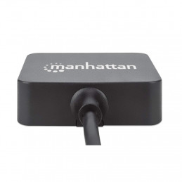 Manhattan 162296 keskitin USB 3.2 Gen 1 (3.1 Gen 1) Type-A 5000 Mbit s Musta