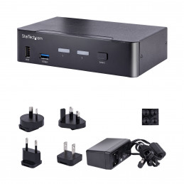 StarTech.com SV231DPUCA KVM-kytkin Musta