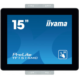 iiyama ProLite TF1515MC-B2 tietokoneen litteä näyttö 38,1 cm (15") 1024 x 768 pikseliä XGA LED Kosketusnäyttö Musta
