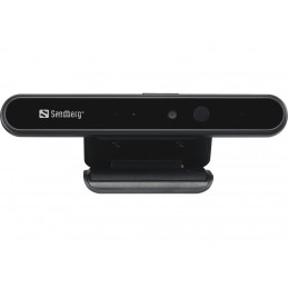 Sandberg Face-ID Webcam 1080p verkkokamera 2 MP 1920 x 1080 pikseliä USB 3.2 Gen 1 (3.1 Gen 1) Musta