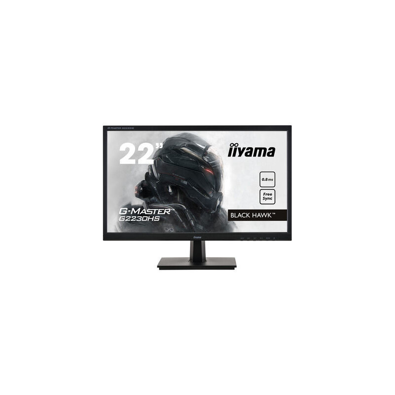 iiyama G-MASTER G2230HS-B1 LED display 54,6 cm (21.5") 1920 x 1080 pikseliä Full HD LCD Musta