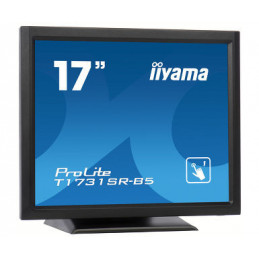 iiyama ProLite T1731SR-B5 tietokoneen litteä näyttö 43,2 cm (17") 1280 x 1024 pikseliä TN Kosketusnäyttö Musta