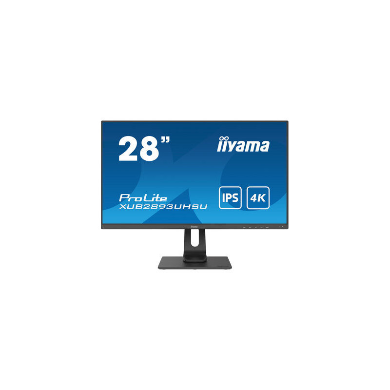 iiyama ProLite XUB2893UHSU-B1 tietokoneen litteä näyttö 71,1 cm (28") 3840 x 2160 pikseliä 4K Ultra HD LED Musta