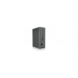 ICY BOX IB-DK2262AC Langallinen USB 3.2 Gen 1 (3.1 Gen 1) Type-C Antrasiitti