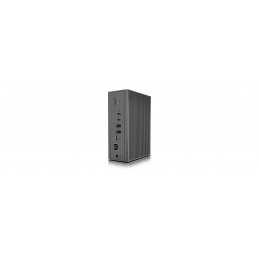 ICY BOX IB-DK2262AC Langallinen USB 3.2 Gen 1 (3.1 Gen 1) Type-C Antrasiitti