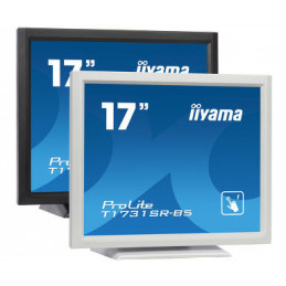 iiyama ProLite T1731SR-W5 tietokoneen litteä näyttö 43,2 cm (17") 1280 x 1024 pikseliä TN Kosketusnäyttö Valkoinen