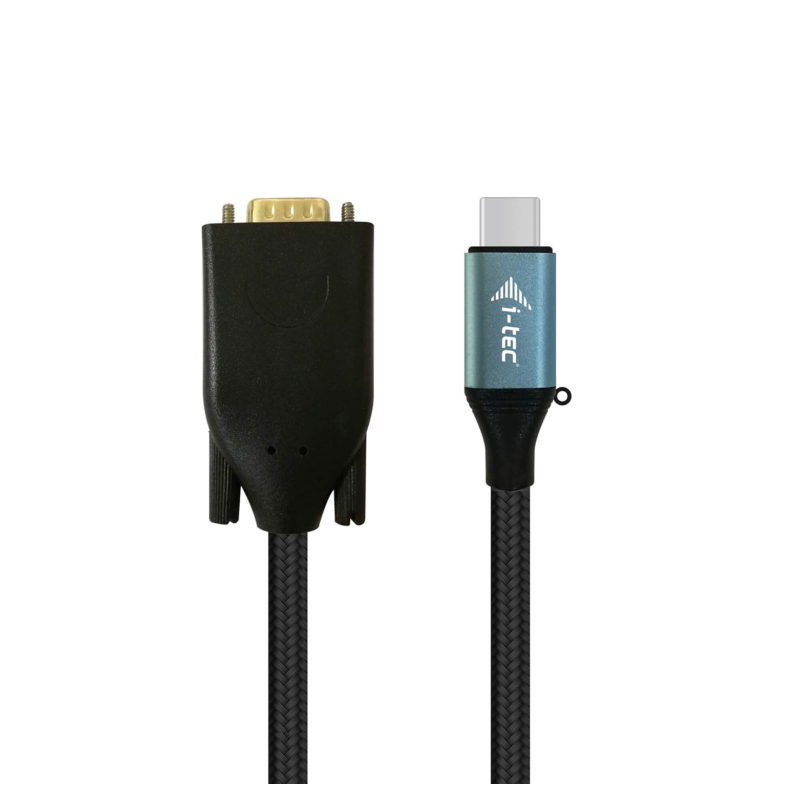 i-tec C31CBLVGA60HZ videokaapeli-adapteri 1,5 m USB Type-C VGA (D-Sub) Musta, Sininen