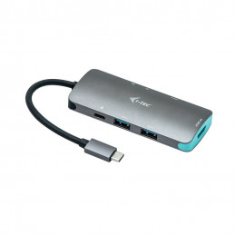 i-tec Metal C31NANODOCKPD kannettavien tietokoneiden telakka ja porttitoistin Langallinen USB 3.2 Gen 1 (3.1 Gen 1) Type-C