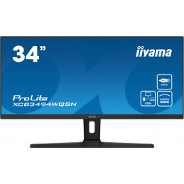 iiyama ProLite XCB3494WQSN-B1 tietokoneen litteä näyttö 86,4 cm (34") 3440 x 1440 pikseliä UltraWide Quad HD Musta