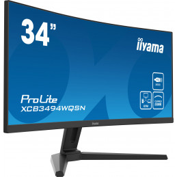 iiyama ProLite XCB3494WQSN-B1 tietokoneen litteä näyttö 86,4 cm (34") 3440 x 1440 pikseliä UltraWide Quad HD Musta