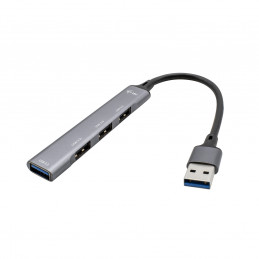 i-tec Metal U3HUBMETALMINI4 keskitin USB 3.2 Gen 1 (3.1 Gen 1) Type-A Metallinen