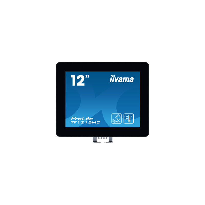 iiyama ProLite TF1215MC-B1 tietokoneen litteä näyttö 30,7 cm (12.1") 1024 x 768 pikseliä LCD Kosketusnäyttö Musta