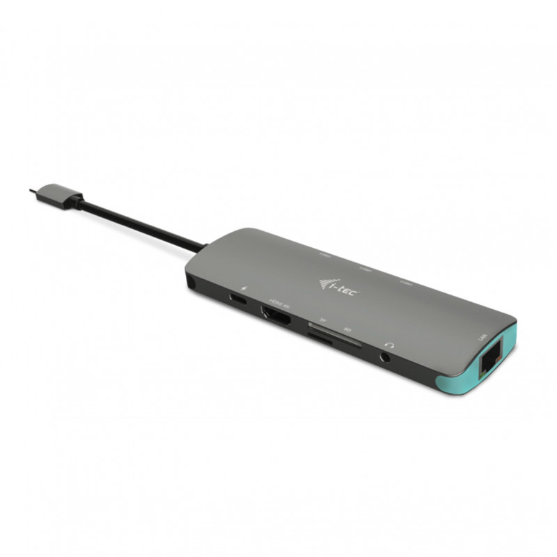 i-tec Metal C31NANODOCKLANPD kannettavien tietokoneiden telakka ja porttitoistin Langallinen USB 3.2 Gen 1 (3.1 Gen 1) Type-C