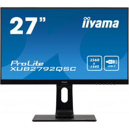 iiyama ProLite XUB2792QSC-B1 tietokoneen litteä näyttö 68,6 cm (27") 2560 x 1440 pikseliä Wide Quad HD LED Musta