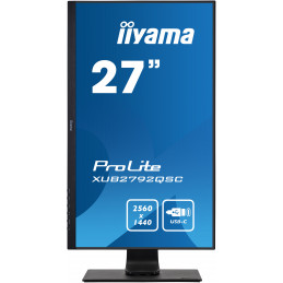 iiyama ProLite XUB2792QSC-B1 tietokoneen litteä näyttö 68,6 cm (27") 2560 x 1440 pikseliä Wide Quad HD LED Musta