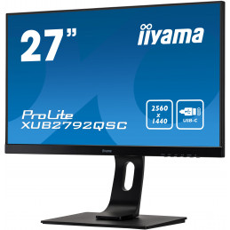 iiyama ProLite XUB2792QSC-B1 tietokoneen litteä näyttö 68,6 cm (27") 2560 x 1440 pikseliä Wide Quad HD LED Musta