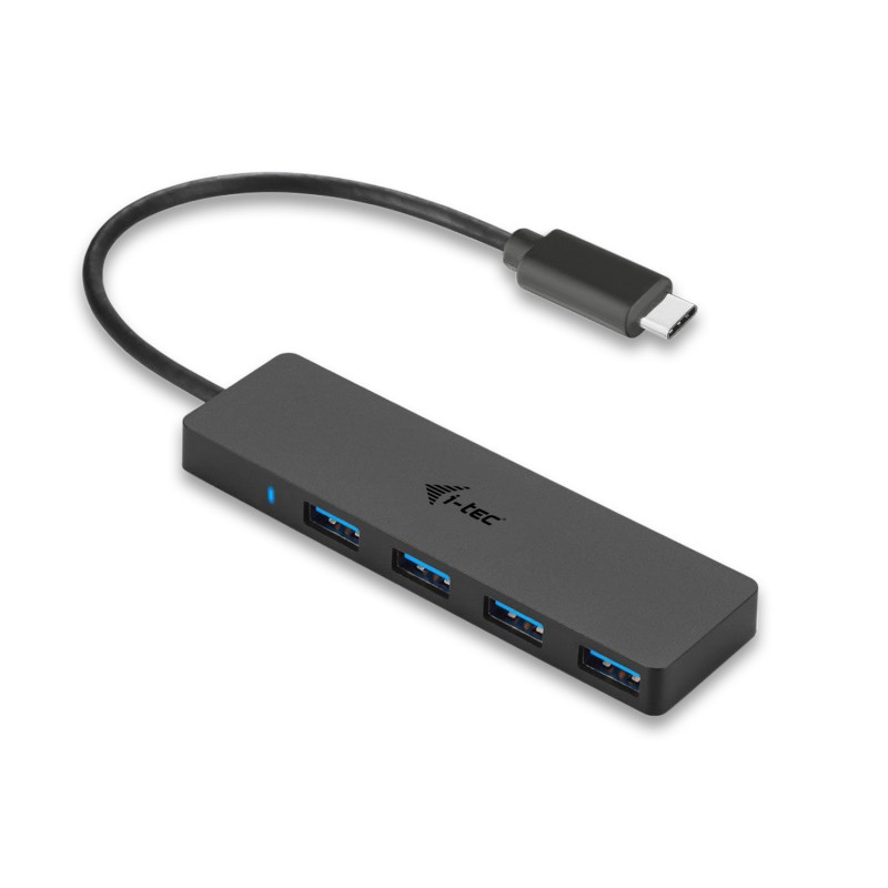 i-tec Advance C31HUB404 keskitin USB 3.2 Gen 2 (3.1 Gen 2) Type-C 5000 Mbit s Musta