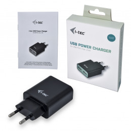 i-tec CHARGER2A4B mobiililaitteen laturi Musta Sisätila