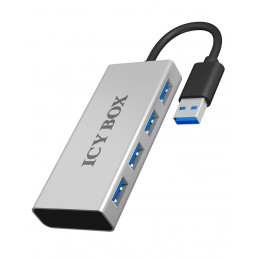 ICY BOX IB-AC6104 USB 3.2 Gen 1 (3.1 Gen 1) Type-A 5000 Mbit s Valkoinen