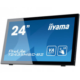 iiyama ProLite T2435MSC-B2 tietokoneen litteä näyttö 59,9 cm (23.6") 1920 x 1080 pikseliä Full HD LED Kosketusnäyttö Musta