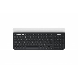 Logitech K780 Multi-Device Wireless Keyboard näppäimistö RF Wireless + Bluetooth QWERTY Pohjoismainen Harmaa, Valkoinen