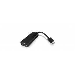 ICY BOX 60021 USB grafiikka-adapteri 2048 x 1152 pikseliä Musta