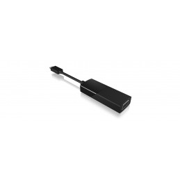 ICY BOX 60021 USB grafiikka-adapteri 2048 x 1152 pikseliä Musta
