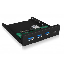 ICY BOX IB-HUB1418-i3 USB 3.2 Gen 1 (3.1 Gen 1) Type-A 5000 Mbit s Musta