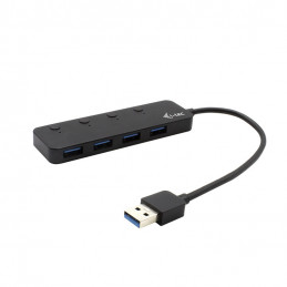 i-tec U3CHARGEHUB4 keskitin USB 3.2 Gen 1 (3.1 Gen 1) Type-A 5 Mbit s Musta