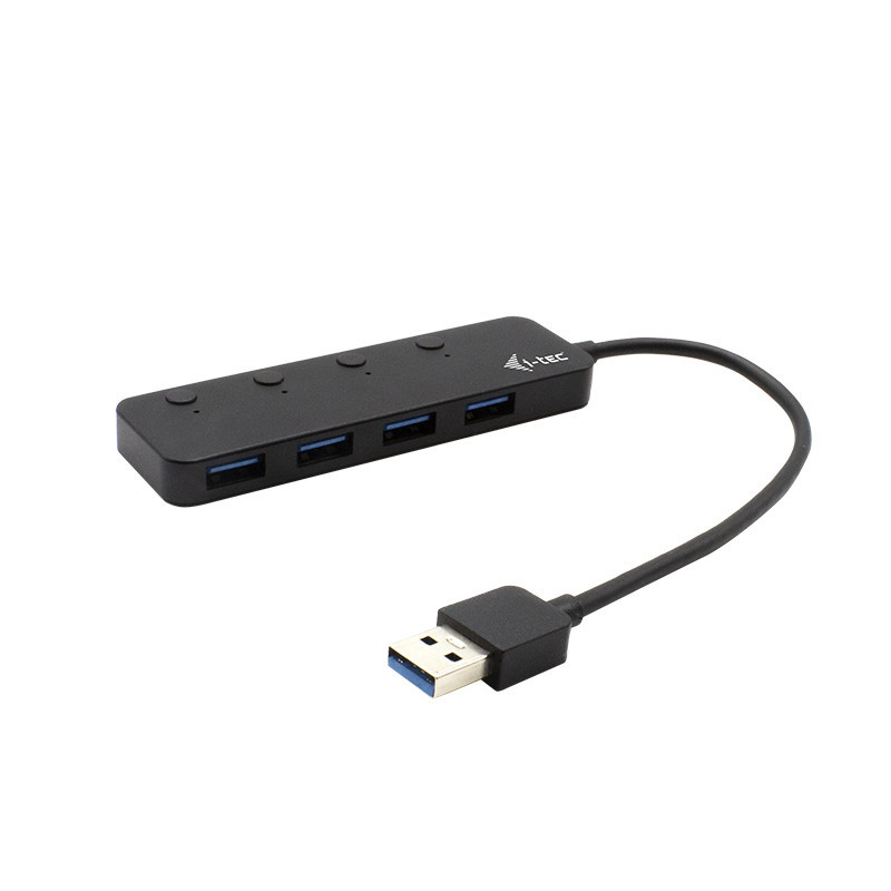 i-tec U3CHARGEHUB4 keskitin USB 3.2 Gen 1 (3.1 Gen 1) Type-A 5 Mbit s Musta