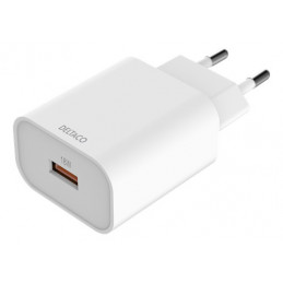 Deltaco USB-AC182 mobiililaitteen laturi Valkoinen Sisätila