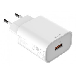 Deltaco USB-AC182 mobiililaitteen laturi Valkoinen Sisätila