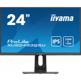 iiyama ProLite XUB2493QSU-B1 tietokoneen litteä näyttö 60,5 cm (23.8") 2560 x 1440 pikseliä Wide Quad HD LED Musta