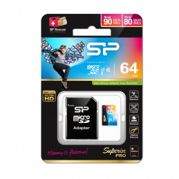 Silicon Power Superior Pro 64 GB MicroSDXC UHS-III Luokka 10