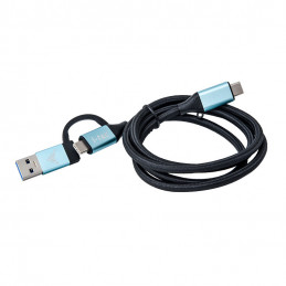 i-tec C31USBCACBL USB-kaapeli 1 m USB 3.2 Gen 1 (3.1 Gen 1) USB C Musta, Sininen