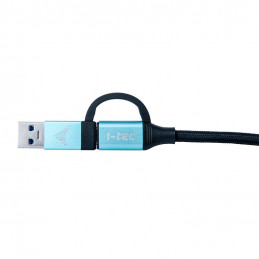 i-tec C31USBCACBL USB-kaapeli 1 m USB 3.2 Gen 1 (3.1 Gen 1) USB C Musta, Sininen