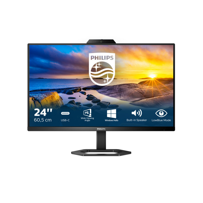 Philips 5000 series 24E1N5300HE 00 tietokoneen litteä näyttö 60,5 cm (23.8") 1920 x 1080 pikseliä Full HD LCD Musta